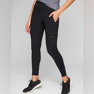 Athleta Black Highline Hybrid Cargo Tight